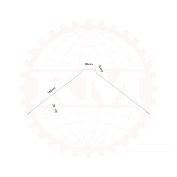 Vinkelrygning med forstrkningsvulst